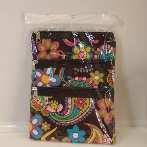 Brown Paisley crossbody